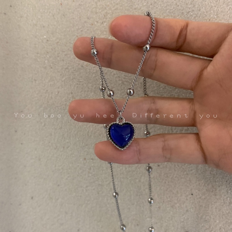 Kalung Rantai Dengan Liontin Hati Thermochromic Untuk Aksesoris