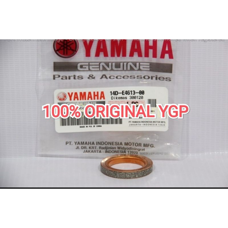 GASKET PAKING KNALPOT MIO SOUL J GT SPORTY FINO XEON RC AEROX 125 XRIDE 115 ASLI ORI YAMAHA 14D E4613 00