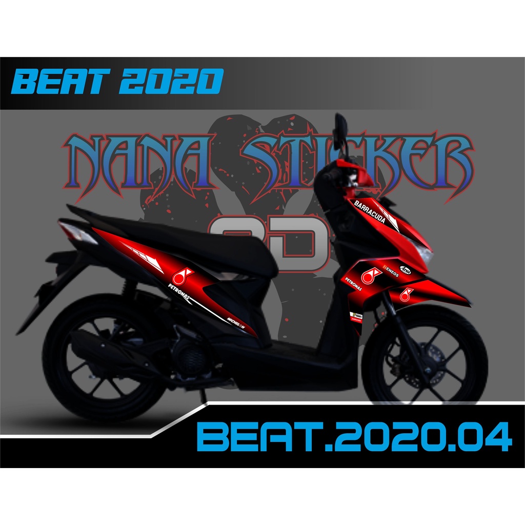 Striping BEAT 2020 PETRONAS - Stiker BEAT 2020 List Variasi Motor STICKER BEAT 2020 CODE 04