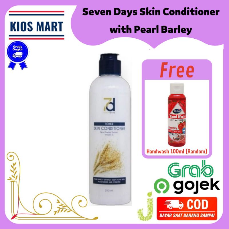 Seven Days Toner Skin Conditioner With Pearl Barley Extract 250ml