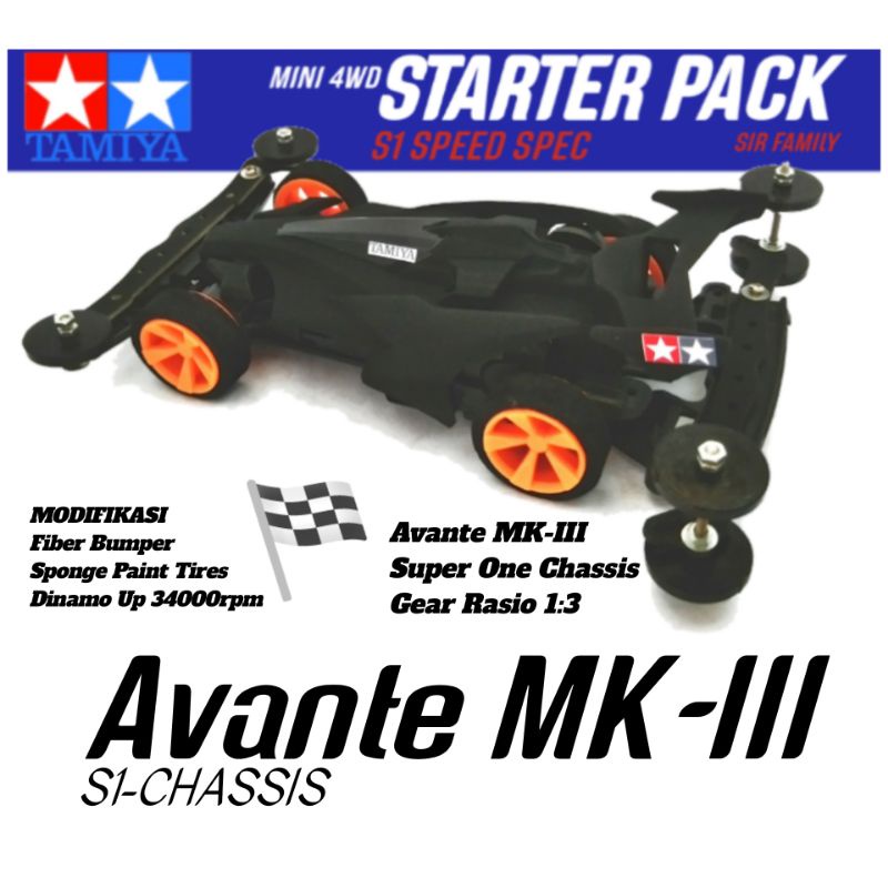 Rep Tamiya Avante MK-lll _ Mainan Mobil Tamiya _ Tamiya Chassis Super One Chassis S1 _ Tamia Anak Si