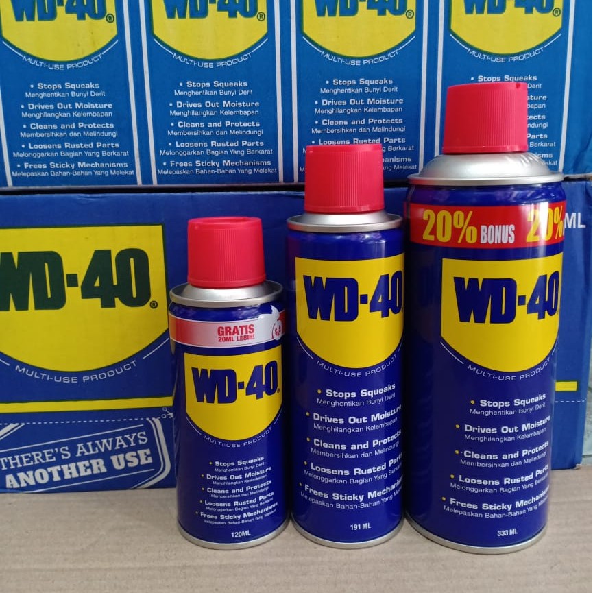 WD40 WD 40 WD-40 Pelumas Anti Karat Lubricant (Varian 120ml - 191ml - 333ml) Silakan Pilih Di Varian