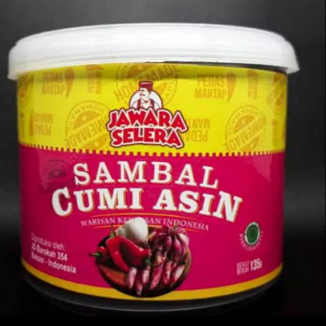 

[ TERLARIS ] Sambal Cumi Asin / Sambel Cumi JS Netto 135gram / Sambel Baby Cumi