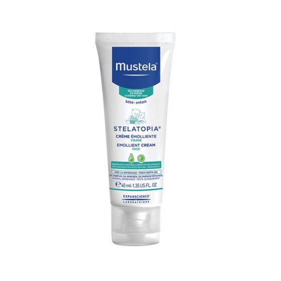 Mustela Stelatopia Emolient Face Cream 40ml / Krim Wajah