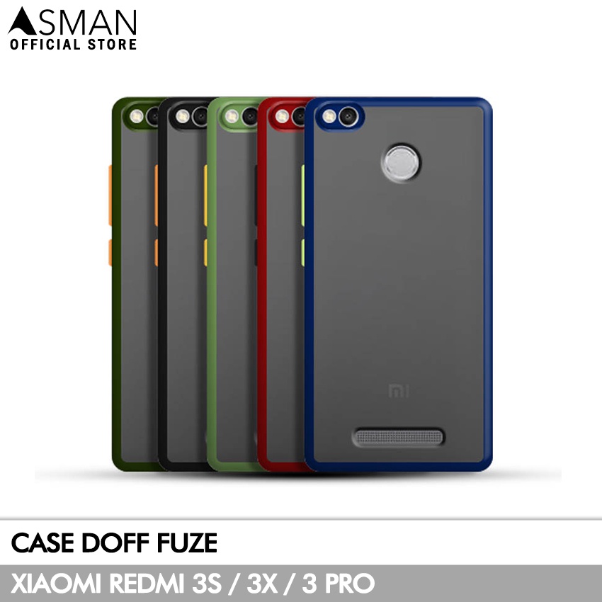 Asman Case Xiaomi Redmi 3 Pro / 3x / 3s Doff Fuze Premium Shield Protector