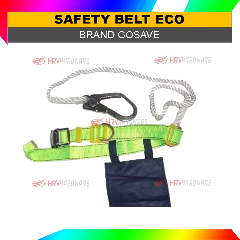 Safety Belt ECO GOSAVE Sabuk Pengaman Proyek Single Big Hook Sabuk pengaman panjat tiang