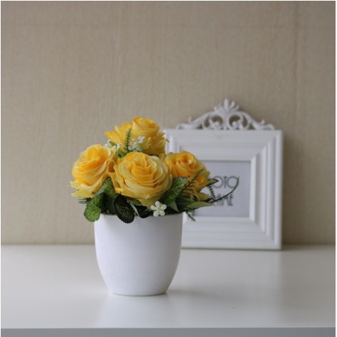 DODORY PT22 PT23 Pot Tanaman Hias Bunga Hias Plastik Ornamen Pot Bongsai Artificial Flower Decoration