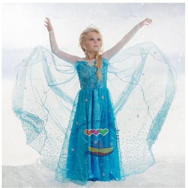 baju anak princess elsa frozen