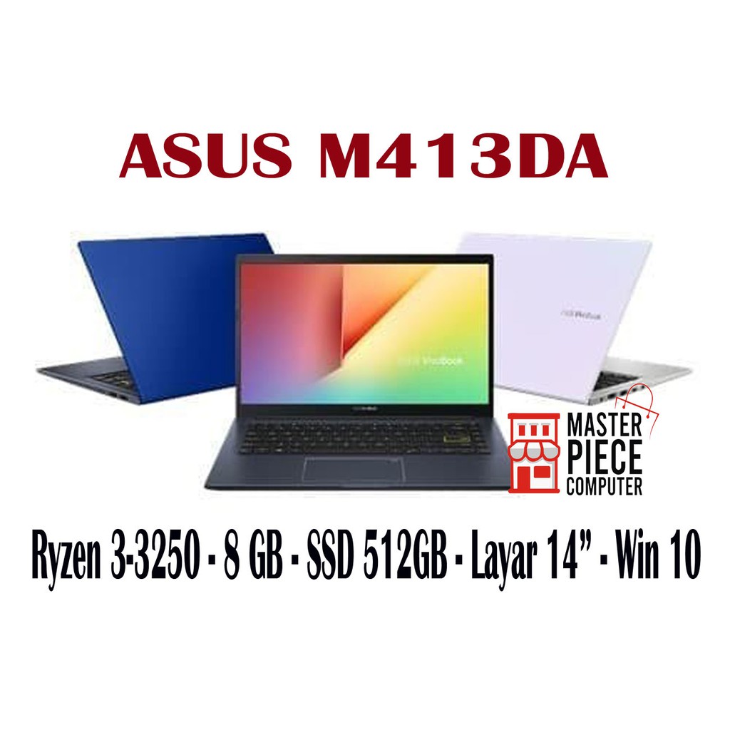 LAPTOP ASUS M413DA EK301TS | Ryzen 3 3250U 8GB 512ssd 14FHD W10+OHS