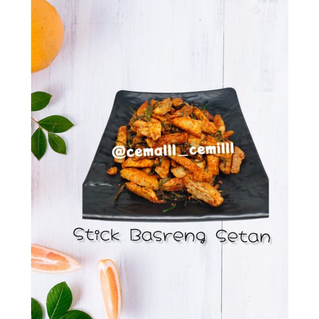 

Stick basreng daun jeruk pedas setan