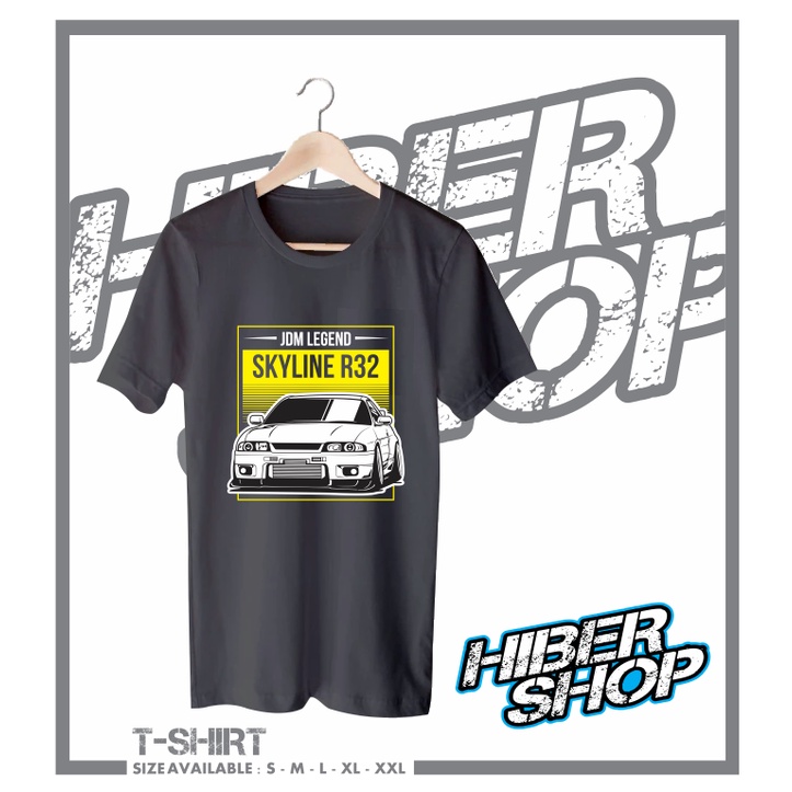 KAOS BAJU DISTRO JDM LEGEND NISSAN R32 KAOS MOBIL RACING OTOMOTIF AUTOMOTIVE MURAH KEREN PRIA WANITA