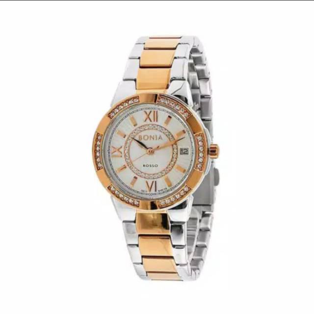 Jam Tangan Wanita Bonia Rosso BNR159-2615S Swarovski Original