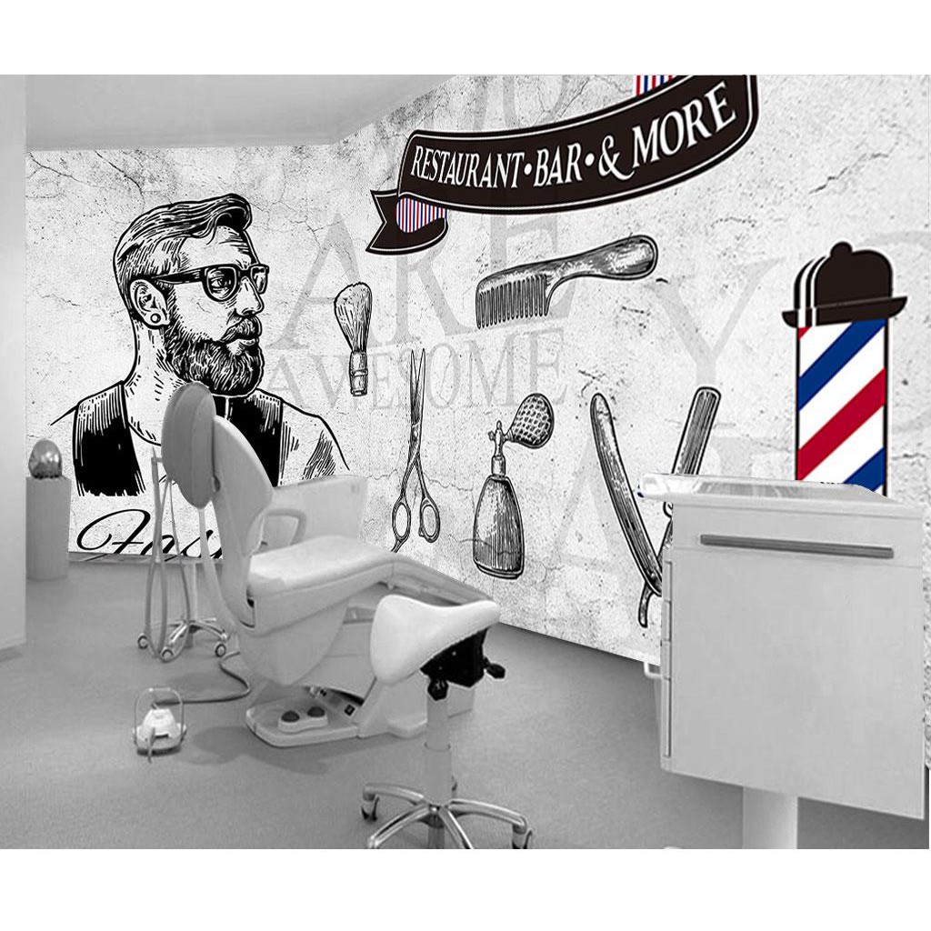 Wallpaper Dinding Barbershop -10431667