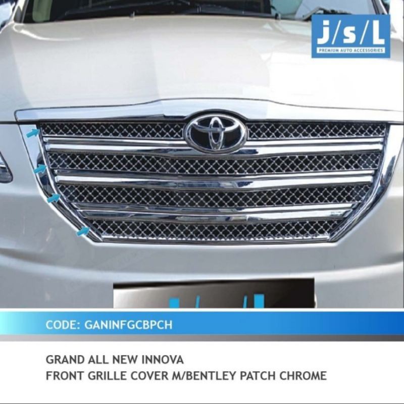 front grill model Bentley patch chrome grand innova 2014-2015 jsl