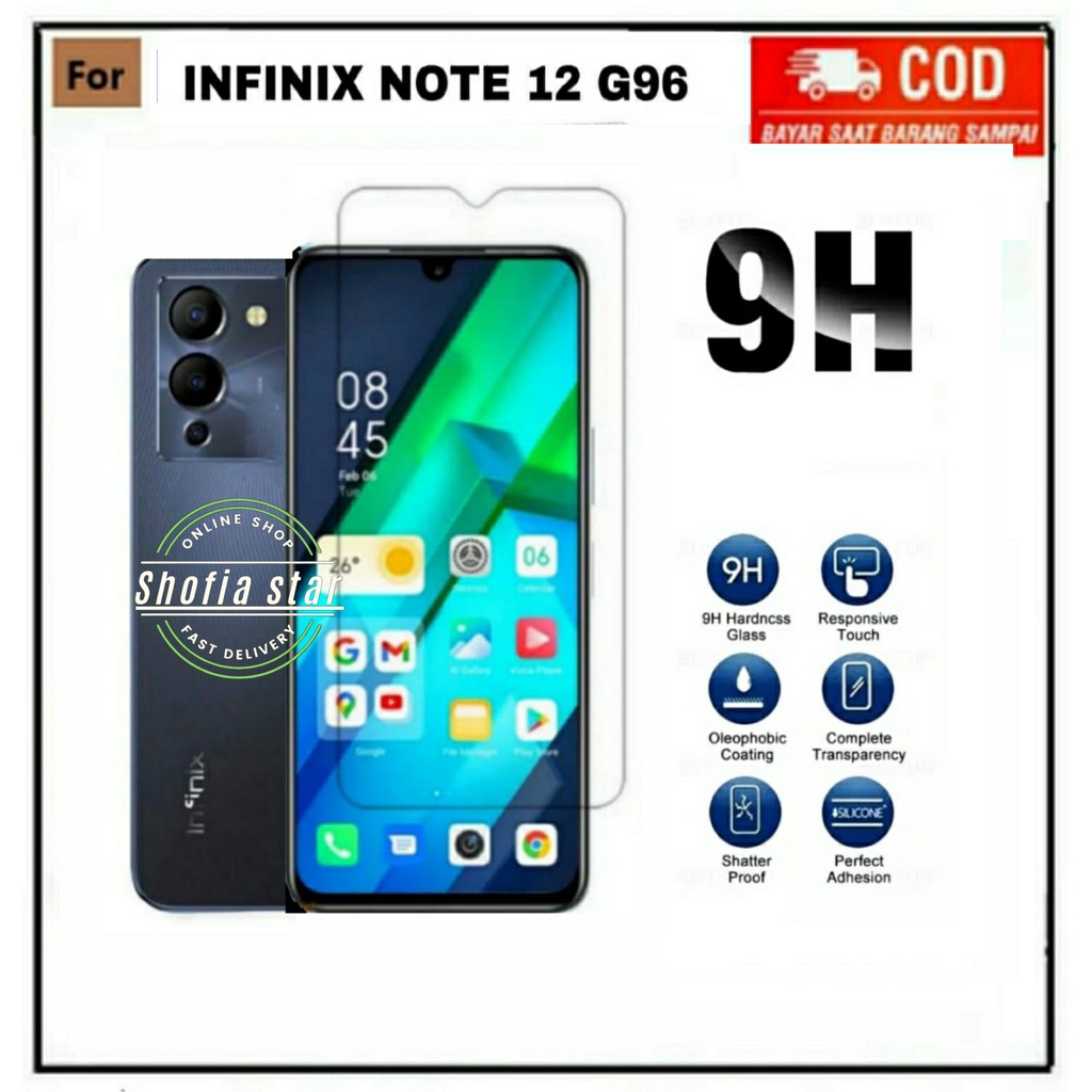 TEMPERED GLASS BENING INFINIX NOTE 12 G96 12 VIP 12 TG LAYAR ANTIGORES KACA FULL COVER