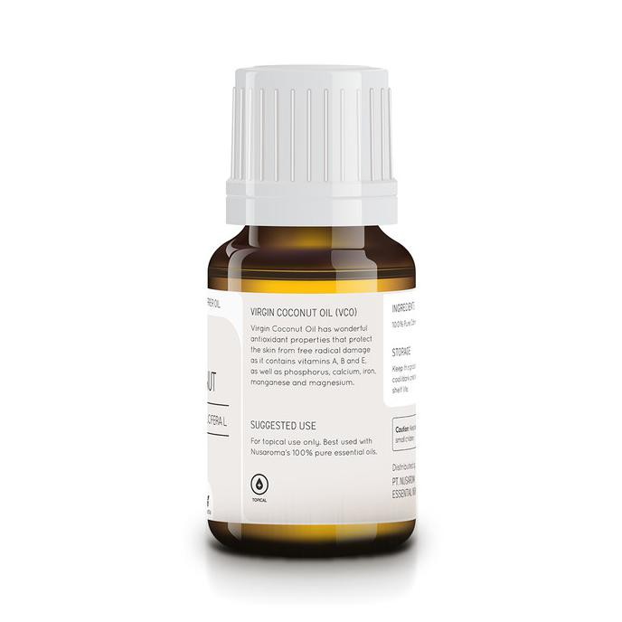 

[[BISA COD]] 20ml - VCO - Virgin Coconut Pure Carier Oil - Nusaroma FREE ONGKIR Kode 796