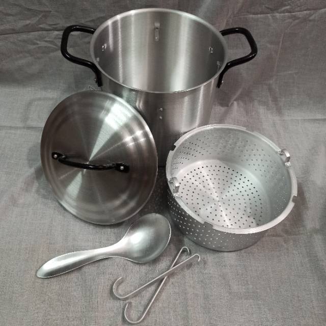 Panci Steamer Langseng Bima 22 cm Aluminium Kait A010