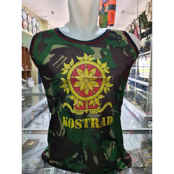 kaos singlet Kostrad| singlet loreng kostrad | singlet tentara | Singlet Kostrad