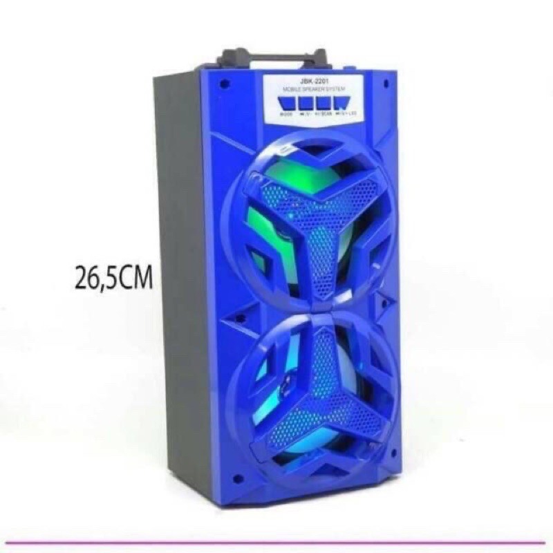 Speaker Bluetooth Portable MH-36BT Sk-2201 Sk-2202 Standing Hi-Fi Bass Fj-2201 Fj-2202-BIRU