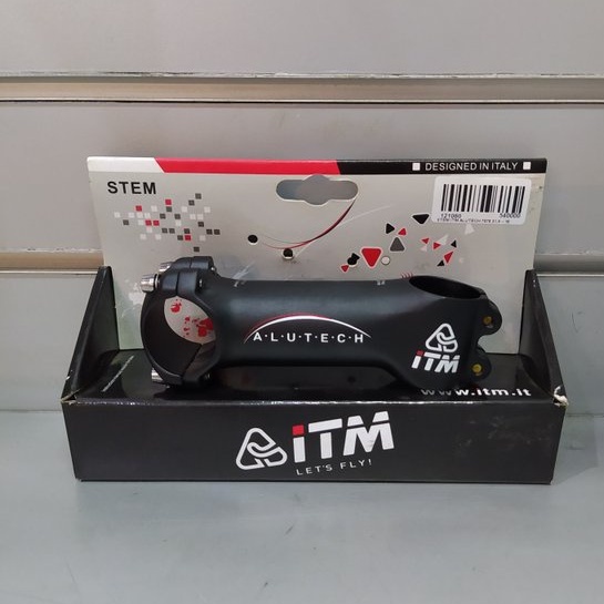 Stem Sepeda ITM Alutech Alloy 10cm 31.8 Original Black Red