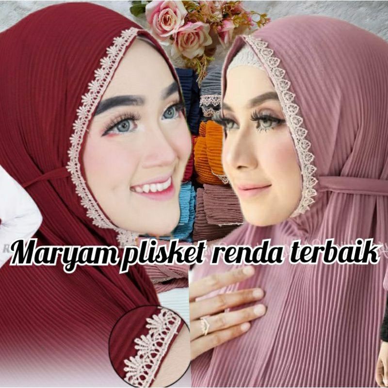 JILBAB INSTANT BERGO PLISKET RENDA / BERGO INSTAN PLISKET RENDA