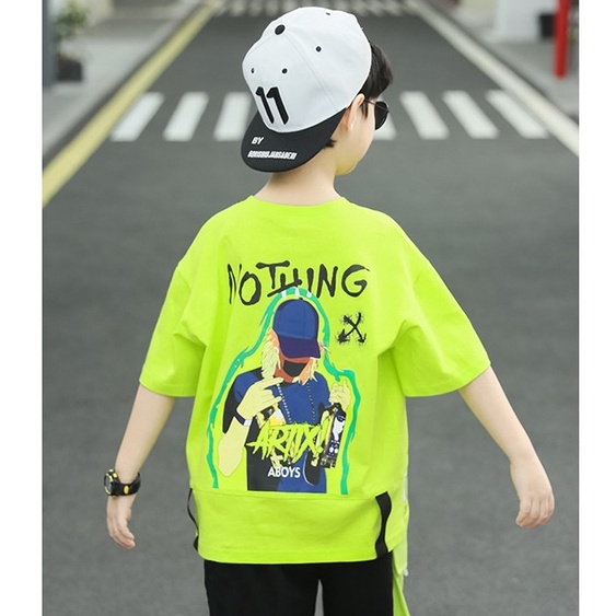 Setelan Anak Laki-laki Nothing Baju Anak Import Ukuran 110-160 Usia 4-10 Thn