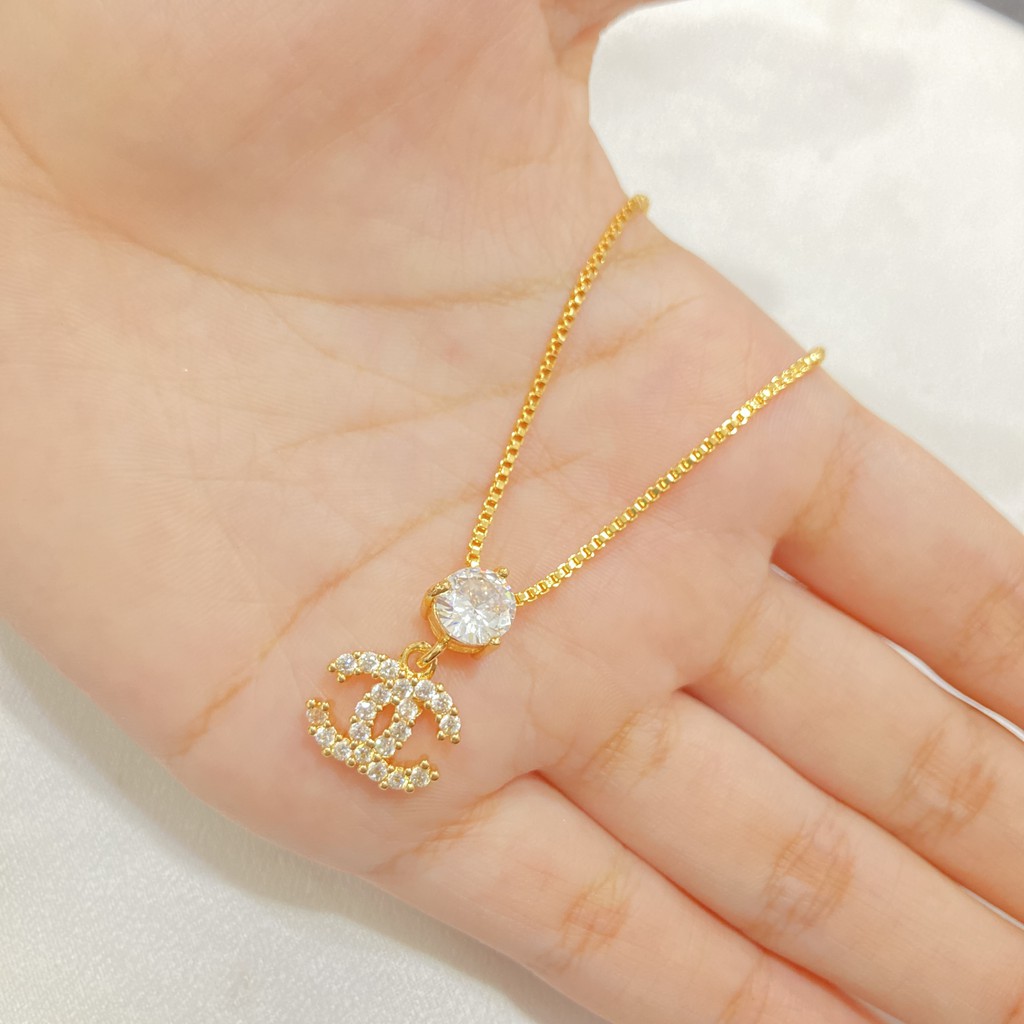 [NOIN] Kalung Koye Permata Lapis Emas 18K Aksesoris Wanita KLE-012