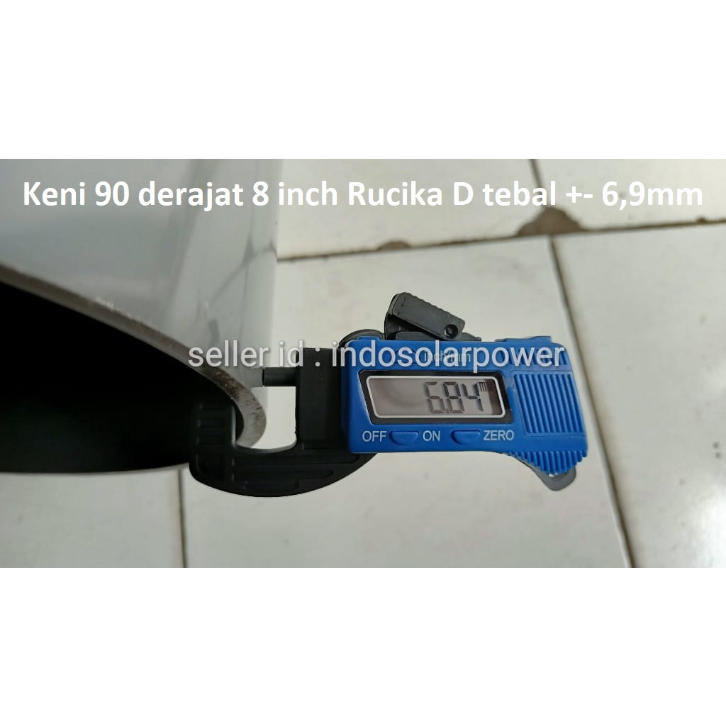 Elbow PVC 90 derajat RUCIKA 8&quot; 8 inch Knee Keni siku L ada D atau AW sambungan pipa paralon pralon