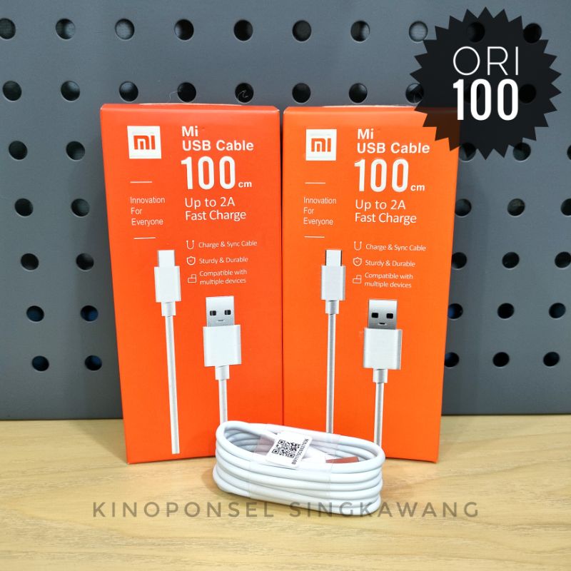 Kabel Charger Xiaomi ORIGINAL 100% Quick Charge Qualcomm 3.0 18W USB Type C | Kabel Data Fast Charging 18Watt | Kabel Data Ori | Kabel Data Original | Kabel Data Hp Redmi Poco | Kabel Data Type C 18 Watt | Tali Pengecas Hp Android | Kabel Pengecas Type C