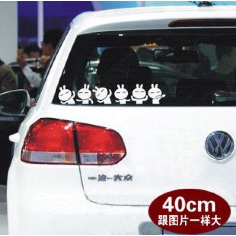 sticker mobil stiker kaca mobil lucu