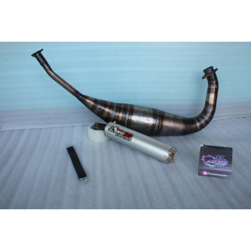 Knalpot Ninja 2TAK 150,Ninja R,Rr,Ss Superkips ABRT20 Plat Galvanis Super Pro Suara Garing