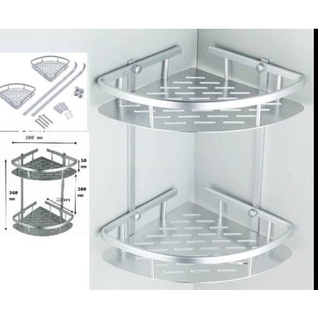 Rak Sudut Kamar Mandi 2 Susun Murah
