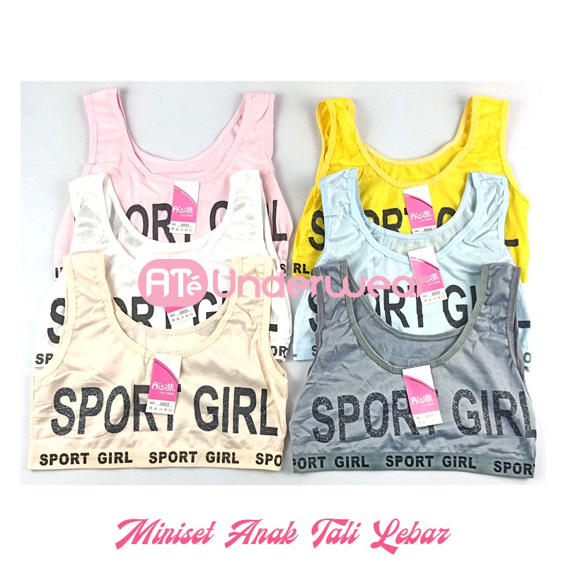 ECER- Bra Miniset Remaja Sport Girl tali lebar allsize