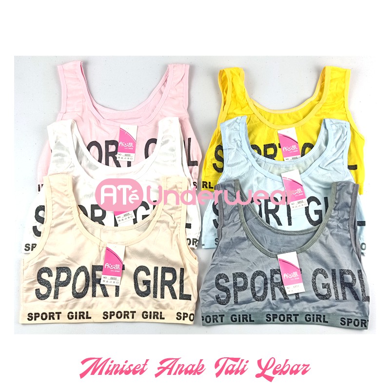 ECER- Bra Miniset Remaja Sport Girl tali lebar allsize