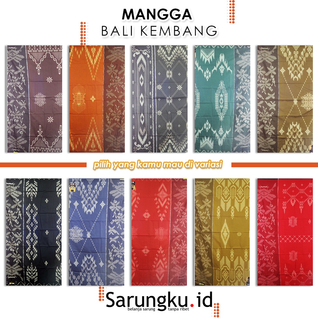 Jual Sarung Mangga Bali Kembang Shopee Indonesia