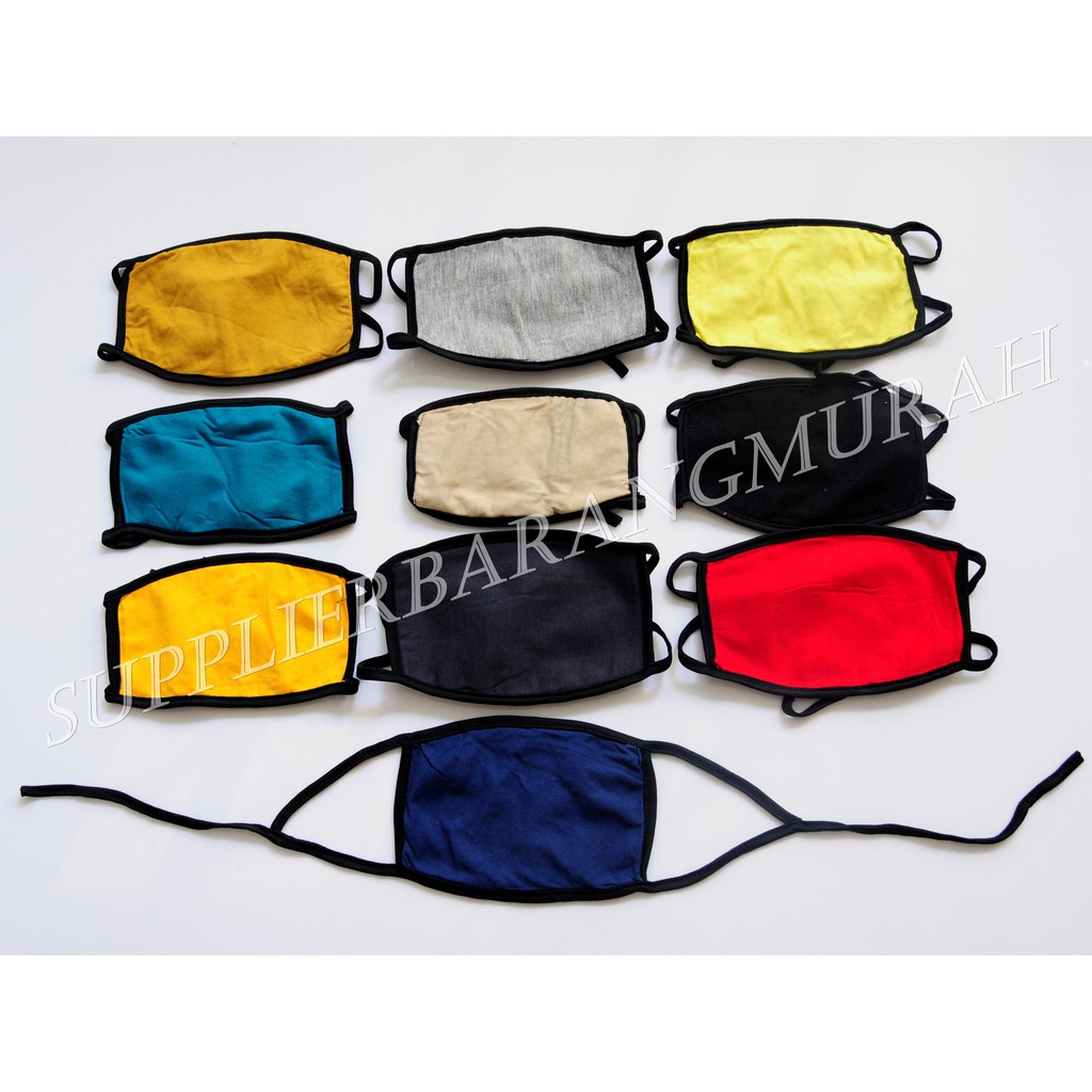 Masker Kain 2 Lapis Ada Spon di Dalam Bisa Dicuci bonus bonusan  RT1051