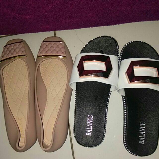  Sandal  kokop heksagon jelly merk Balance  Shopee Indonesia