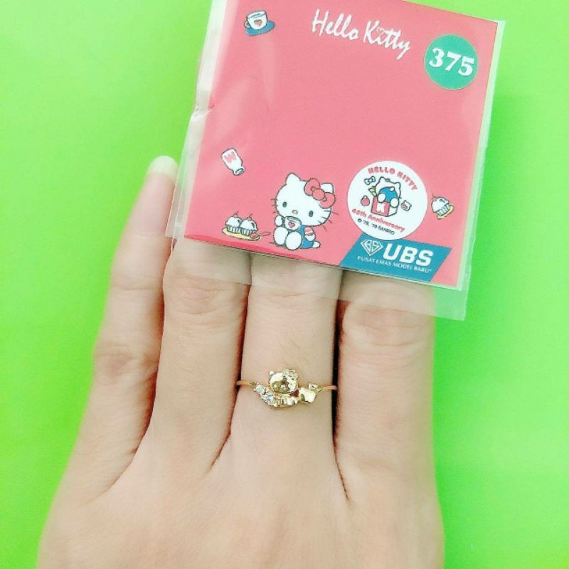 Cincin hello kitty apel 2 mata kadar 375