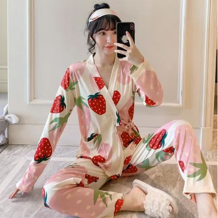 PIYAMA KIMONO SET PP LENGAN PANJANG CELANA PANJANG IMPOR