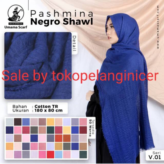 Hijab Pashmina Negro Shawl by Umama Tokopelanginicer