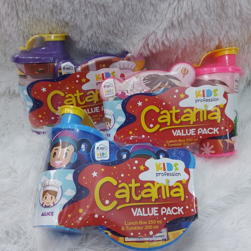 Souvenir Set Kotak Makan + Tumbler Catania