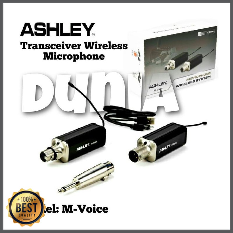 Mishad Shop -  Transceiver Ashley M Voice Untuk Mic Kabel Jadi Mic Wireless JARAK BI GU-5117-2179