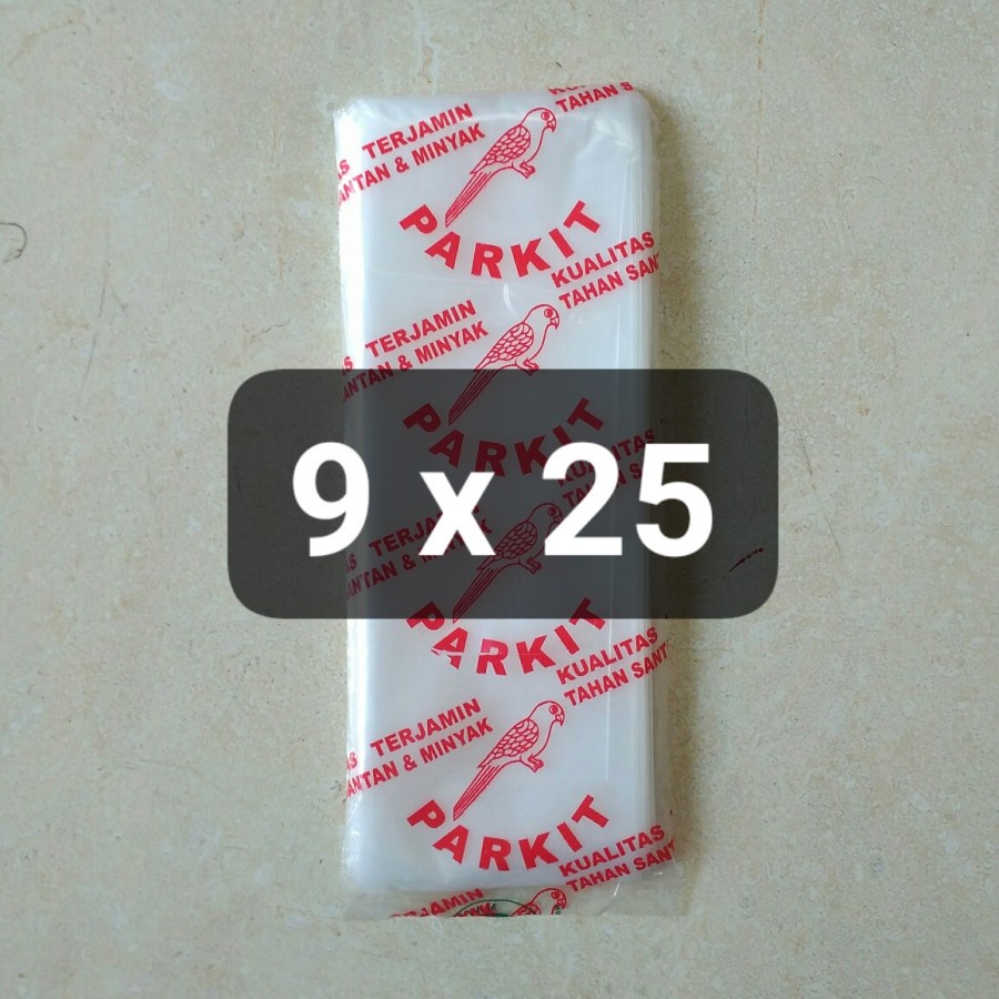 Plastik Parkit Serbaguna 9 x 25 Packing Bungkus Ikan Hias Cupang Guppy