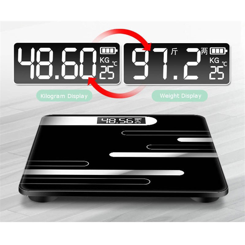 Taffware Digipounds Timbangan Badan Digital + Temperature Battery Version - Black - 7RHX6KBK