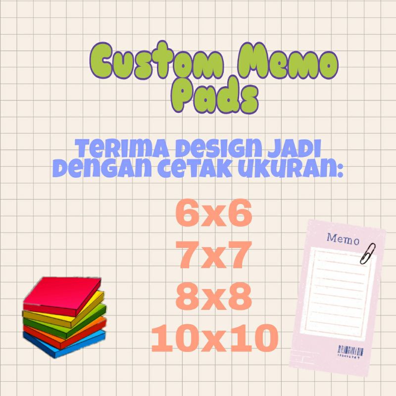 

Memo Pad Custom / Memopads Custom _ Memo