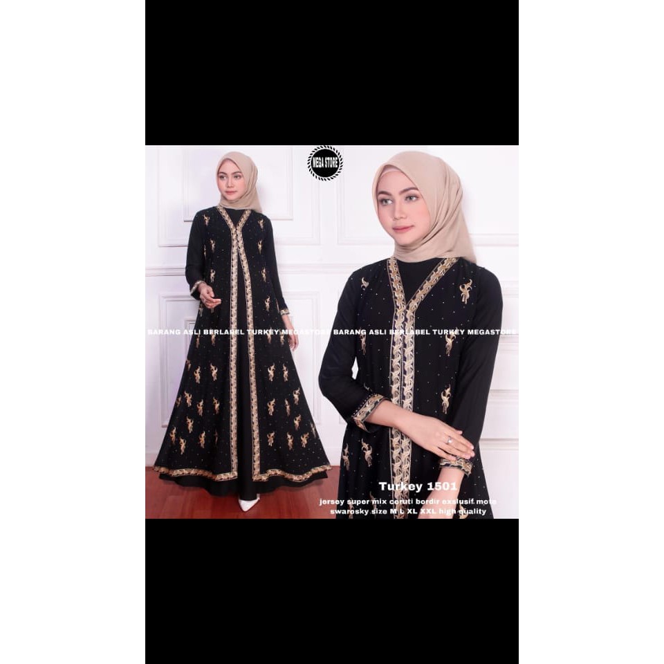 Abaya hitam turkey ori