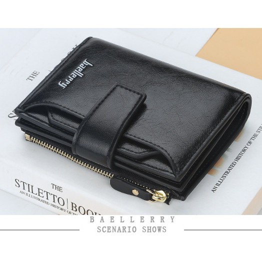 DOMPET WANITA BAELLERRY ORIGINAL IMPORT KECIL KULIT HITAM PREMIUM BRANDED MURAH ANTONIA WA146B5 ORI