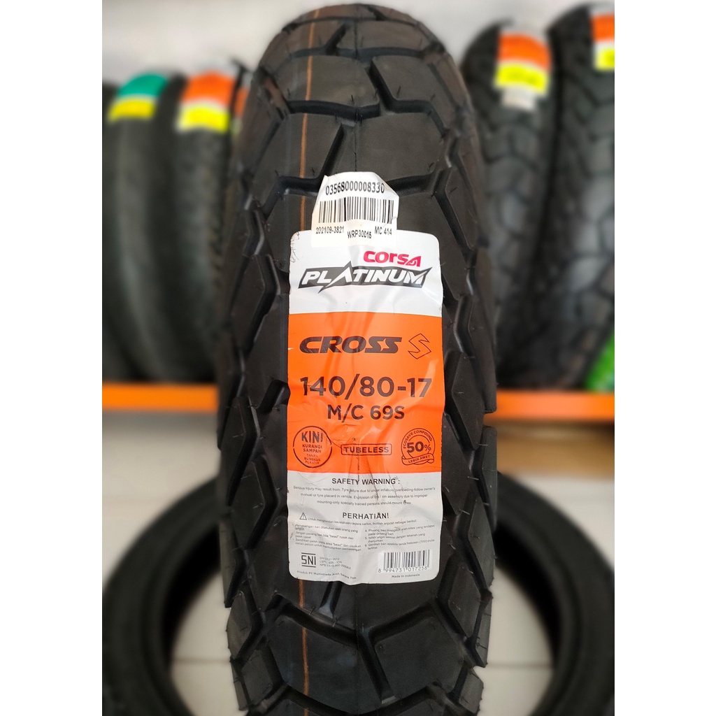 CORSA PLATINUM S CROSS DUAL PURPOSE 140/80 RING 17