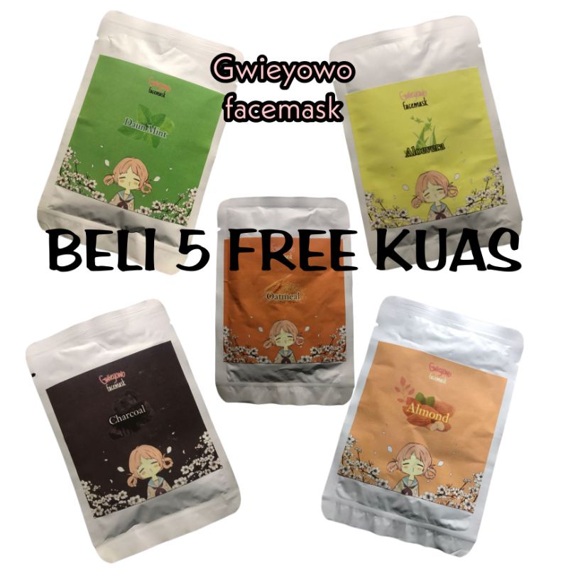 MASKER WAJAH MASKER ORGANIK MASKER WAJAH BUBUK MURAH 10gr