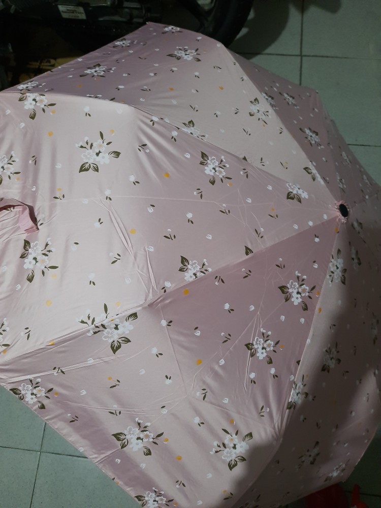 Susino 53.5 Cm Payung Lipat Uv Motif Bunga